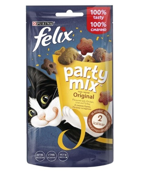 Лакомство для кошек Purina Felix Party Mix Original мясной микс 60 г
