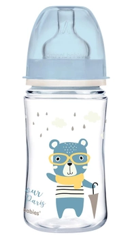 Butelka Canpol Babies EasyStart szeroka antykolkowa niebieska 240 ml (5901691844377)