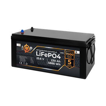 Аккумулятор для автомобиля литиевый LP LiFePO4 24V - 230 Ah (+ справа)