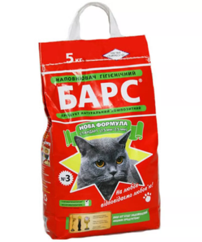 Наповнювач бентонітовий Барс №2 стандарт з ароматом лаванди 5кг