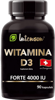 Харчова добавка Intenson Vitamin D3 4000 МО 90 капсул (5902150288572)