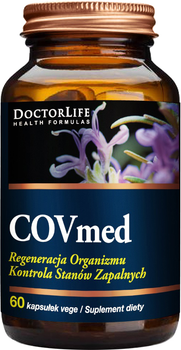 Харчова добавка Doctor Life COVmed регенерація організму після Covid-19 60 капсул (5903317644804)