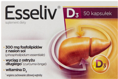 Suplement diety Esseliv D3 50 kapsułek (5902802705907)
