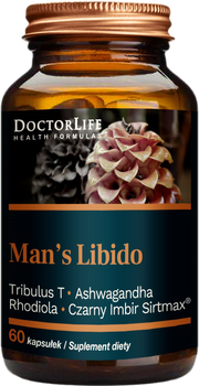 Suplement diety Doctor Life Man's Libido poprawa funkcji seksualnych 60 kapsułek (5903317644859)