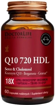 Харчова добавка Doctor Life Q10 720 HDL Heart & Cholesterol 60 капсул (5903317644460)
