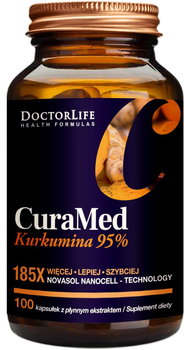 Харчова добавка Doctor Life CuraMed NanoCell куркумін міцелізований 100 капсул (5903317644026)