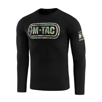 M-Tac футболка Logo длинный рукав Black 3XL