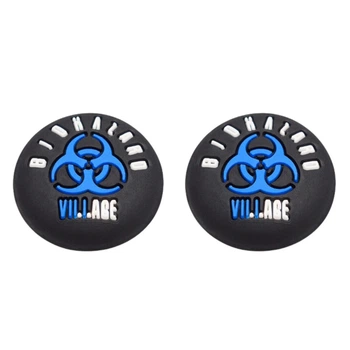 Силиконовые накладки на стики Resident Evil: Village для геймпадов Sony DualShock PS4 / DualSense PS5 / Xbox Series|One (2шт.) [415678944]