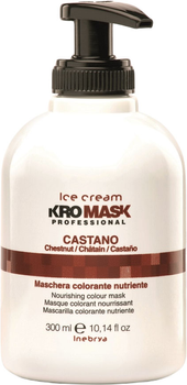 Maska tonująca do włosów Inebrya Ice Cream Kromask Professional Chestnut 300 ml (8033219165408)