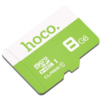Карта памяти HOCO microSDHC 8GB TF high speed Card Class 10 (Салатовый) (141661)