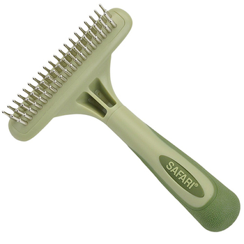 Дворядні граблі для підшерстка собак Safari Dog Rotating Pin Double Row Undercoat Rake (76484961922)