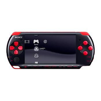 Консоль Sony PlayStation Portable Slim PSP-3ххх Модифікована 32GB Black Red Б/У