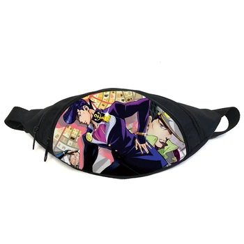 Поясная сумка бананка Невероятные приключения Джоджо JoJo Bizarre Adventure (GB Jojo 014) Gear Bag черная