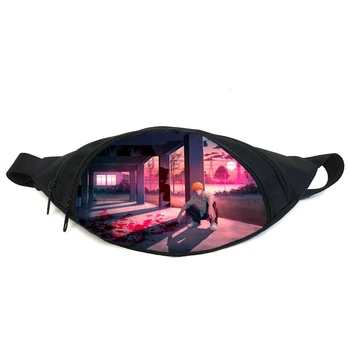 Поясная сумка бананка Человек бензопила Chainsaw Man (GB СwM 044) Gear Bag черная