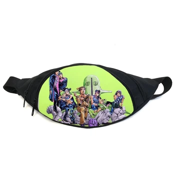 Поясная сумка бананка Невероятные приключения Джоджо JoJo Bizarre Adventure (GB Jojo 018) Gear Bag черная