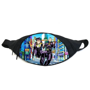 Поясная сумка бананка Невероятные приключения Джоджо JoJo Bizarre Adventure (GB Jojo 015) Gear Bag черная