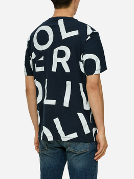 Koszulka męska s.Oliver T-Shirt kurzarm 10.3.11.12.130.2138640-59F1 S Granatowa (4099974731665)