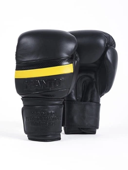 Боксерские перчатки MANTO Boxing Gloves Carbon (MNA870_BLK/YEL_14OZ)