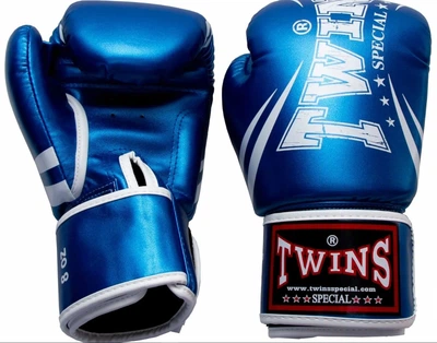 Боксерские перчатки Twins Fancy Boxing Gloves FBGDM3-TW6 Metallic Blue (FBGDM3-TW6-MTBL-12oz)