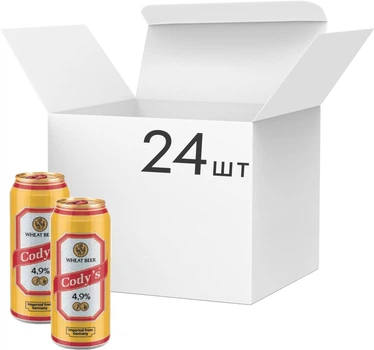 Cody's Wheat Beer світле пшеничне нефільтроване 0,5 л × 24