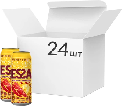 Essa Ананас і грейпфрут світле фільтроване 0,5 л × 24