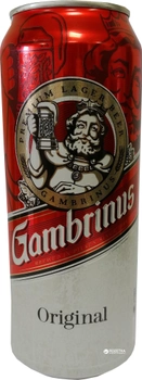 Упаковка пива Gambrinus світле фільтроване 4.3% 0.5 л x 24 шт. (8586001762656)