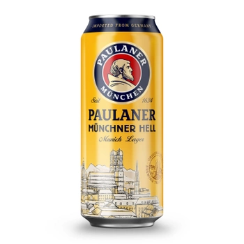 Упаковка пива Paulaner Original світле фільтроване 4.9% 0.5 л x 24 шт (4066600211815)