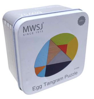 Gra układanka iWood Jajko Tangram w puszce (6935494725822)