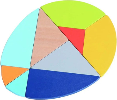 Gra układanka iWood Jajko Tangram w puszce (6935494725822)