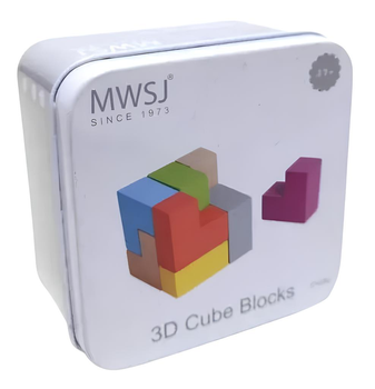 Головоломка iWood Дерев'яний куб 3D в коробці (6935494725860)