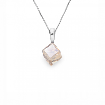 Срібний кулон Spark зі Swarovski Cube Small WJ48416GS