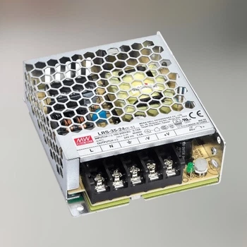 Блок питания Mean Well LRS-35-24 защита IP20, корпус - перфорированный
