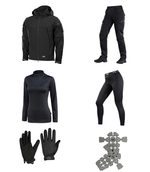 M-tac комплект LADY куртка, штани жіночі зі вставними наколінниками, термобілизна, рукавички S