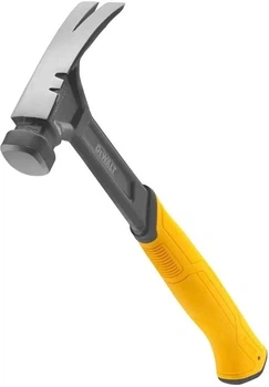 Молоток суцільнометалевий DeWALT RIP-CLAW, вага головки 454 г, з прямим цвяходером, загальна довжина 340 мм DWHT51003-0