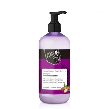 Шампунь для блиску і гладкості волосся&nbsp;Real Natura Sem Sal Pro-Lisos Anti Frizz Argan shampoo 500 мл