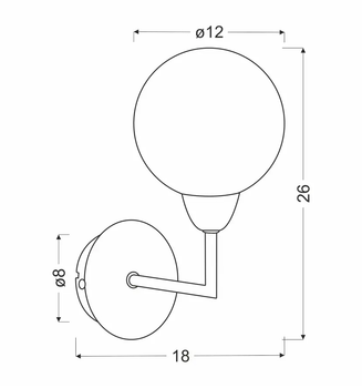 Бра Candellux Logos G9x25 (21-05434)