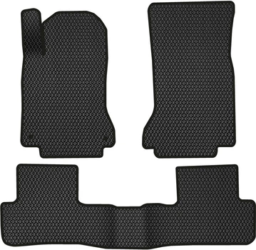 EVA коврики EVAtech в салон авто Mercedes-Benz GLA-Class (X156) 2013-2019 1 поколение SUV EU 3 шт Black (MB1798Z3MS2RBB)