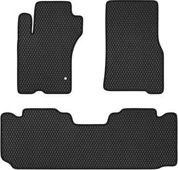 EVA коврики EVAtech в салон авто Mercedes-Benz ML-Class (W163) 1997-2005 1 поколение SUV EU 3 шт Black (MB21205Z3MS1RBB)