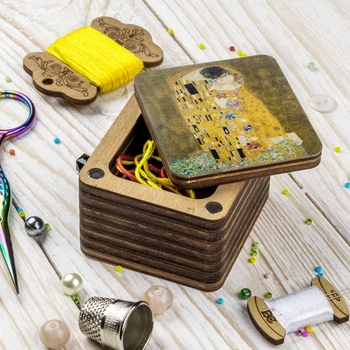 Шкатулка для рукоделия Wonderland Crafts FLZB(N)-076 Мусорничка (5.5*6*4.5см)