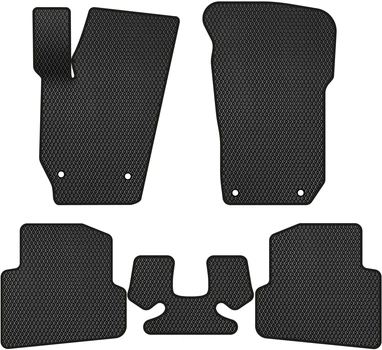 EVA коврики EVAtech в салон авто Skoda Fabia (5J) 2007-2014 2 поколения Htb EU 5 шт Black (SK3500C5AV4RBB)