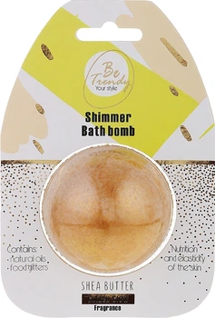 Бомба для ванны "Масло ши" - Be Trendy Shimmer Bath Bomb Shea Butter Golden Glow 100g (100g) (1015895-1345712-2)