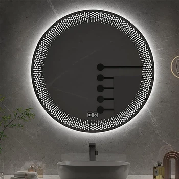 Зеркало ERIO с LED-подсветкой 50х50 + сенсорное управление + подогрев