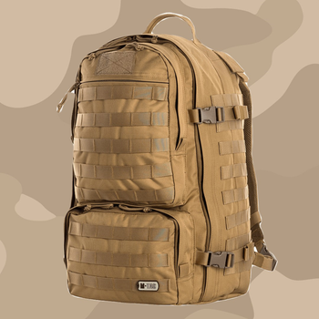 M-Tac тактический рюкзак Trooper Pack Coyote / Рюкзак тактический многофункциональный / Военный рюкзак