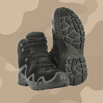 М-ТАС черевики тактичні Alligator Black / Черевики трекінгові чорні / Черевики військові демісезонні / Розмір 42
