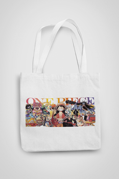 Эко-сумка шоппер с аниме принтом One Piece Ван-Пис Luffy Луффи и команда One Piece ЭСШ001266