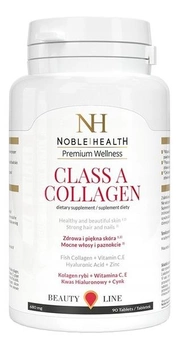 Дієтична добавка Noble Health Class A Collagen 90 капсул (5903068652509)