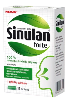Suplement diety Sinulan Forte 15 tabletek (8596024013215)