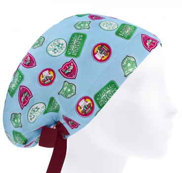 Медицинская шапочка женская HeadwearUniverse универсальная принт Эмблемы
