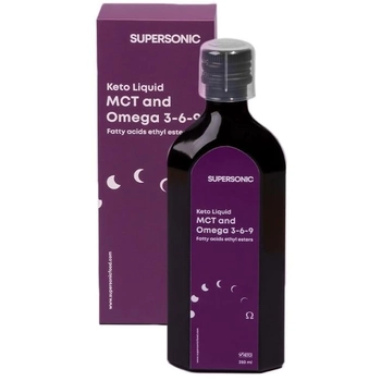 Suplementy diety Supersonic Keto Omega 3-6-9 kwasy tłuszczowe + MCT 250 ml (5903819905229)