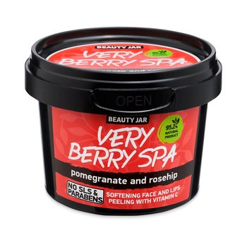 Пілінг для обличчя і губ Beauty Jar Very Berry Spa з вітаміном С делікатний 120 г (4751030830384)